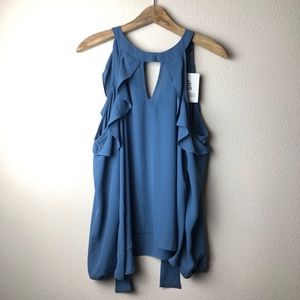 Miss Chievous Women's cold shoulder top Small NWT